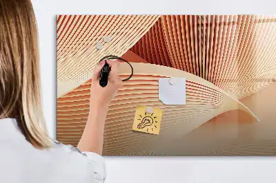 Lavagna magnetica per disegnare con motivo astratto a onde