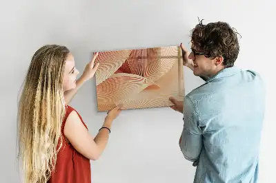Lavagna magnetica per disegnare con motivo astratto a onde