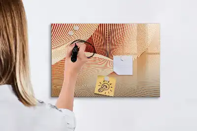 Lavagna magnetica per disegnare con motivo astratto a onde