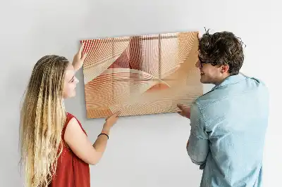 Lavagna magnetica per disegnare con motivo astratto a onde