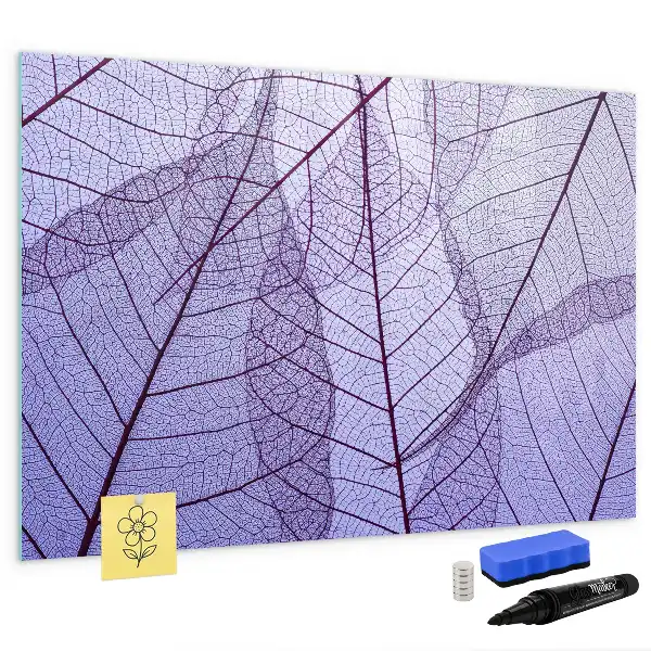 Lavagna magnetica decorazione con motivo foglie della natura