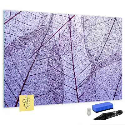 Lavagna magnetica decorazione con motivo foglie della natura