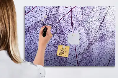 Lavagna magnetica decorazione con motivo foglie della natura