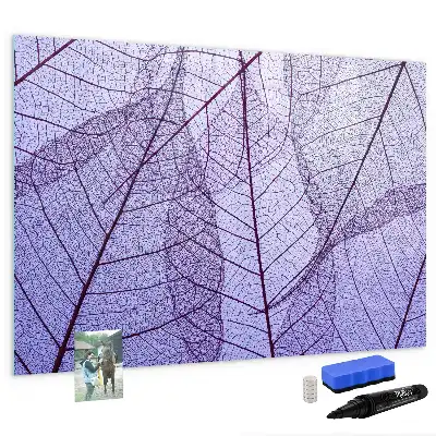 Lavagna magnetica decorazione con motivo foglie della natura