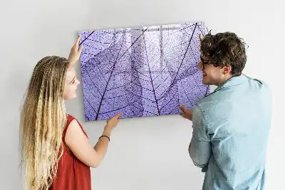 Lavagna magnetica decorazione con motivo foglie della natura