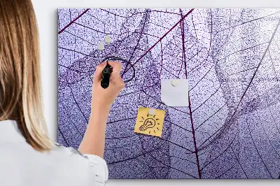 Lavagna magnetica decorazione con motivo foglie della natura