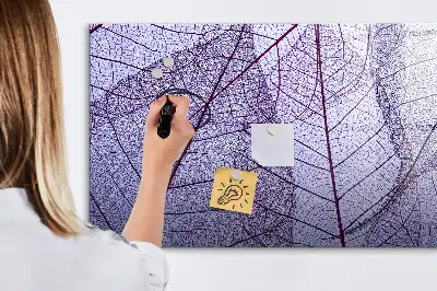 Lavagna magnetica decorazione con motivo foglie della natura