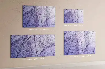Lavagna magnetica decorazione con motivo foglie della natura