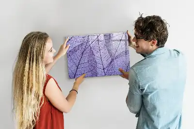 Lavagna magnetica decorazione con motivo foglie della natura