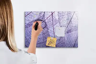 Lavagna magnetica decorazione con motivo foglie della natura