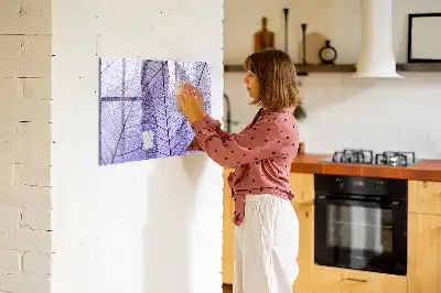Lavagna magnetica decorazione con motivo foglie della natura