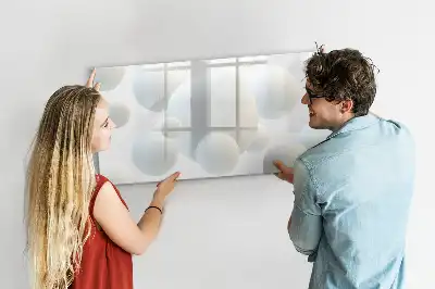 Lavagna magnetica per disegnare modello astrazione di sfere