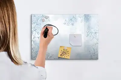 Lavagna magnetica per scrivere modello Schizzo di piante