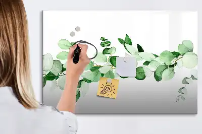 Lavagna magnetica per disegnare motivo rami di piante