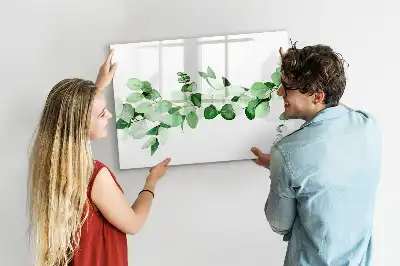 Lavagna magnetica per disegnare motivo rami di piante