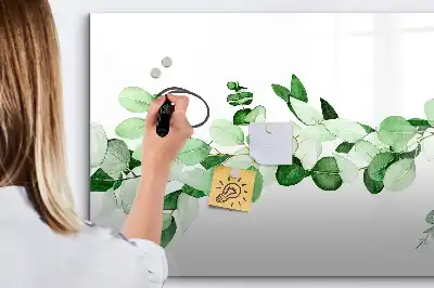 Lavagna magnetica per disegnare motivo rami di piante