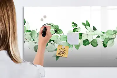 Lavagna magnetica per disegnare motivo rami di piante