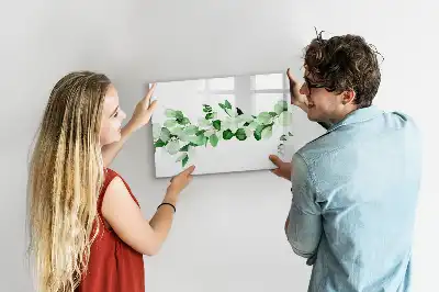 Lavagna magnetica per disegnare motivo rami di piante