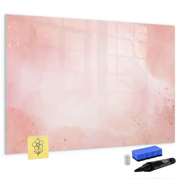 Lavagna magnetica per disegnare colore marmo rosa