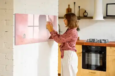Lavagna magnetica per disegnare colore marmo rosa