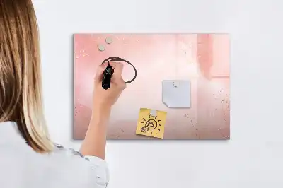 Lavagna magnetica per disegnare colore marmo rosa