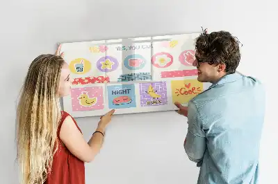 Lavagna magnetica per disegnare pianificatore scolastico