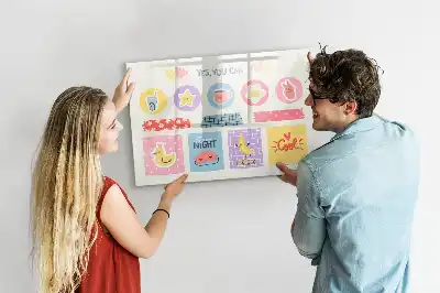 Lavagna magnetica per disegnare pianificatore scolastico