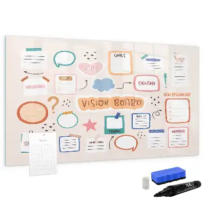 Lavagna magnetica per disegnare versione colorata vision board