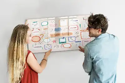 Lavagna magnetica per disegnare versione colorata vision board