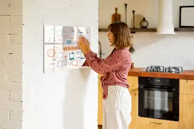 Lavagna magnetica per disegnare versione colorata vision board