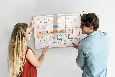 Lavagna magnetica per disegnare versione colorata vision board