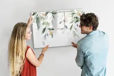 Lavagna magnetica per disegnare con motivo foglie di piante