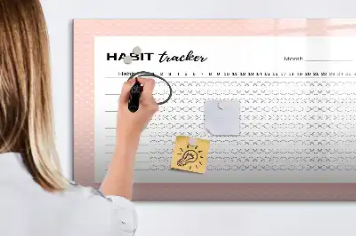 Lavagna magnetica per scrivere tracciatore di abitudini