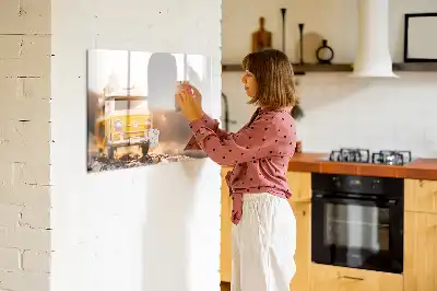 Lavagna magnetica per disegnare a tema vacanze in auto