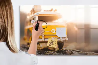 Lavagna magnetica per disegnare a tema vacanze in auto