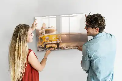 Lavagna magnetica per disegnare a tema vacanze in auto