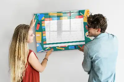 Lavagna magnetica per scrivere orario delle lezioni