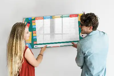Lavagna magnetica per scrivere orario delle lezioni
