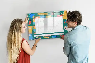 Lavagna magnetica per scrivere orario delle lezioni
