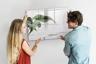 Lavagna magnetica per disegnare motivo foglie astratte