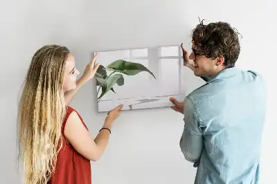 Lavagna magnetica per disegnare motivo foglie astratte