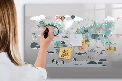 Lavagna magnetica per disegnare a forma di mappa a fumetto