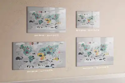Lavagna magnetica per disegnare a forma di mappa a fumetto