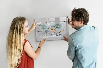 Lavagna magnetica per disegnare a forma di mappa a fumetto
