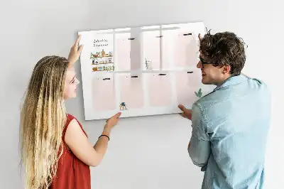 Lavagna magnetica per disegnare pianificatore settimanale