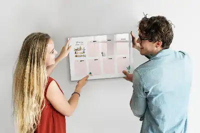 Lavagna magnetica per disegnare pianificatore settimanale