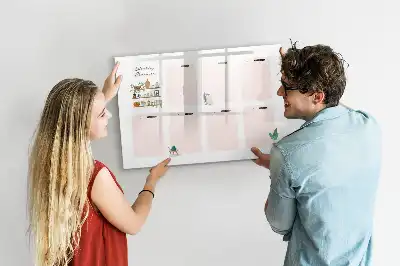 Lavagna magnetica per disegnare pianificatore settimanale