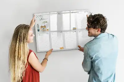 Lavagna magnetica per scrivere comodo pianificatore settimanale