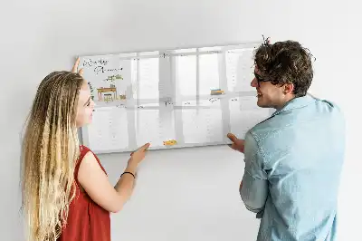 Lavagna magnetica per scrivere comodo pianificatore settimanale