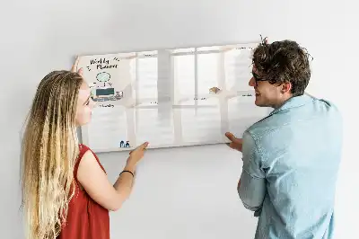 Lavagna magnetica per disegnare pianificatore settimanale